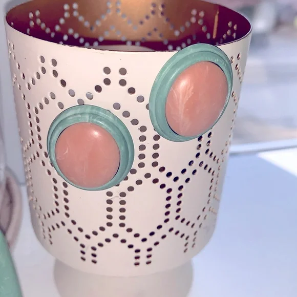 Vintage Retro Choker Necklace and Earring Set 80s Style - Picture 2 of 6